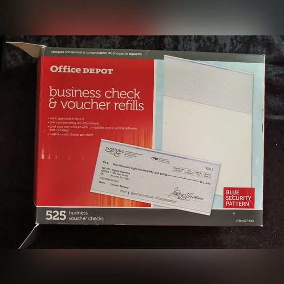 Office Depot Other - Office Depot Business Check & Voucher Refills